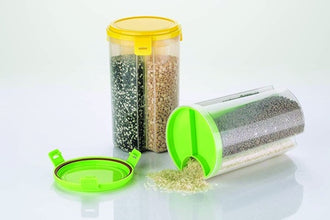 3 In 1 Transparent Air Tight Storage Dispenser Container 0618