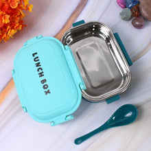 Lunch Box With Spoon Insulated Tasty Stainless Steel Leakproof (1 Set)