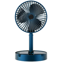 Telescopic Electric Desktop Fan Height Adjustable Foldable  Portable For Travelcarry  Silent Table Top Personal Fan For Bedside Office Table (Battery Not Include) 4642