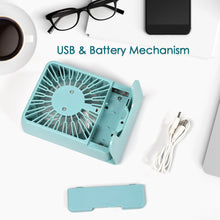 Portable Desk Fan Big Table Fan 3 Step Speed Setting Fan Personal Desk Fan Suitable For Office  School  Home Use (Battery Not Include) 4810