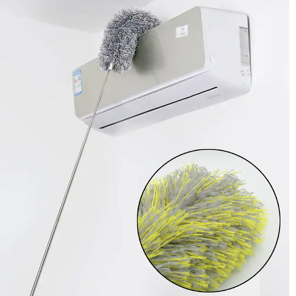 Microfiber Duster - Long Handle For Cleaning Microfiber Hand Duster Washable Microfiber Cleaning Tool Extendable Dusters For Cleaning Office Car Computer Air Condition Washable Duster (62cm)