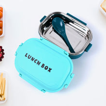Lunch Box With Spoon Insulated Tasty Stainless Steel Leakproof (1 Set)