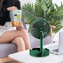 Telescopic Electric Desktop Fan Height Adjustable Foldable  Portable For Travelcarry  Silent Table Top Personal Fan For Bedside Office Table (Battery Not Include) 4642