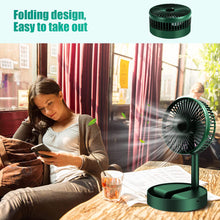 Telescopic Electric Desktop Fan Height Adjustable Foldable  Portable For Travelcarry  Silent Table Top Personal Fan For Bedside Office Table (Battery Not Include) 4642