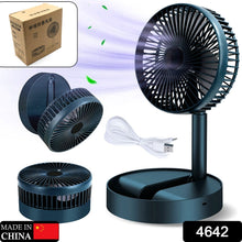 Telescopic Electric Desktop Fan Height Adjustable Foldable  Portable For Travelcarry  Silent Table Top Personal Fan For Bedside Office Table (Battery Not Include) 4642