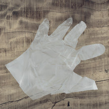 Large Size Plastic Transparent Disposable Clear Plastic Hand Gloves For Home Kitchen Hotels Hospitals Clinics Beauty Parlor Saloons (100 Pcs) 0665