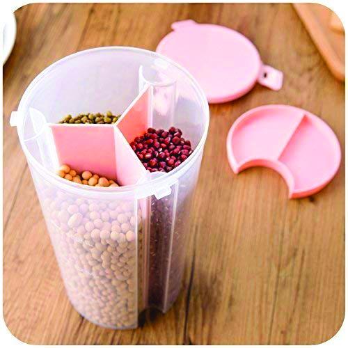 3 In 1 Transparent Air Tight Storage Dispenser Container 0618