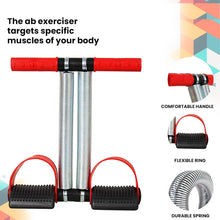 Tummy Trimmer - Premium Double Spring, Men and Women, Home for Abdominal, Belly Exercise Waist Trimmer, Tummy Twister (Red & Black)