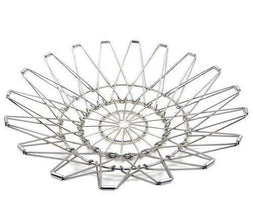 3040 Multipurpose Fruit Basket Stainless Steel Wire Bowl Foldable Basket For Vegetable  Fruits  Dining