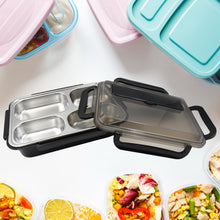 4 Compartment Insulated Lunch Box Stainless Steel Tiffin Box For Boys Girls School & Office 10034