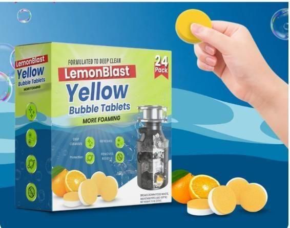 LemonBlast Yellow Bubble Tablets (Pack of 24/48/72pc)