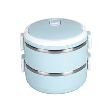 Steel Hot Lunch Box (2 Layer) Multi Layer Stainless