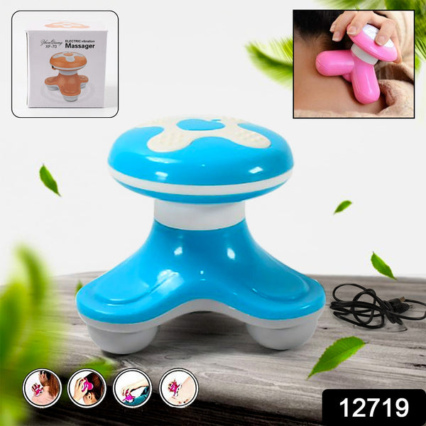 Multifunctional Mini Massager Triangle Electric Usb Massager Automatic Switch Relieve Fatigue As A Gift (1 Pc  Battery Not Included)