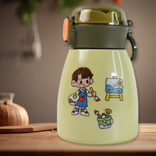 Vacuum Insulation Flask Bottle With Straw For Sports Adult Children (Approx 480ml)