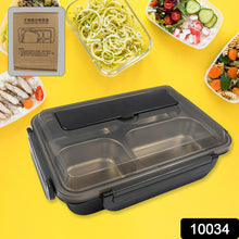4 Compartment Insulated Lunch Box Stainless Steel Tiffin Box For Boys Girls School & Office 10034
