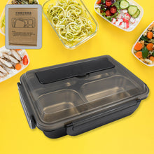 4 Compartment Insulated Lunch Box Stainless Steel Tiffin Box For Boys Girls School & Office 10034