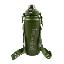 Liter Stainless Steel Water Bottle With Straw Strap  Handle  Vacuum Insulated Thermos Flask Double-walled Coffee Thermos Flask Leak-proof Water Bottle For Sports Fitness Gym (1500ml) - 13039