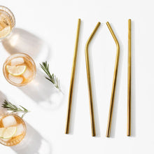 Reusable Stainless Steel Straw With Cleaning Brush (5 Pcs Set)