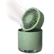 Mini Desktop Cooling Fan Automatic Shaking Head Rotating Spray Humidifier Fan Water Cooling Small Fan Desktop Mini Air Conditioning Fan With Small Water Tank (Battery Not Include) 7615