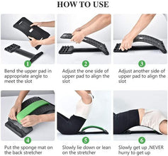 Multi-level Back Stretcher Posture Corrector Device For Back Pain Relief