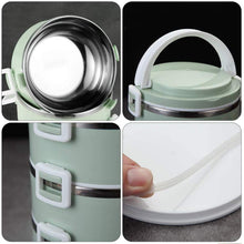 Steel Hot Lunch Box (2 Layer) Multi Layer Stainless